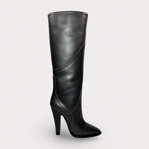 Saint Laurent Black Knee-High Boots